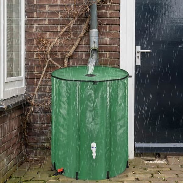 YUENFONG hopfällbar regnvattentank 750L vattenuppsamlare PVC-tank - samlar upp vatten miljövänligt