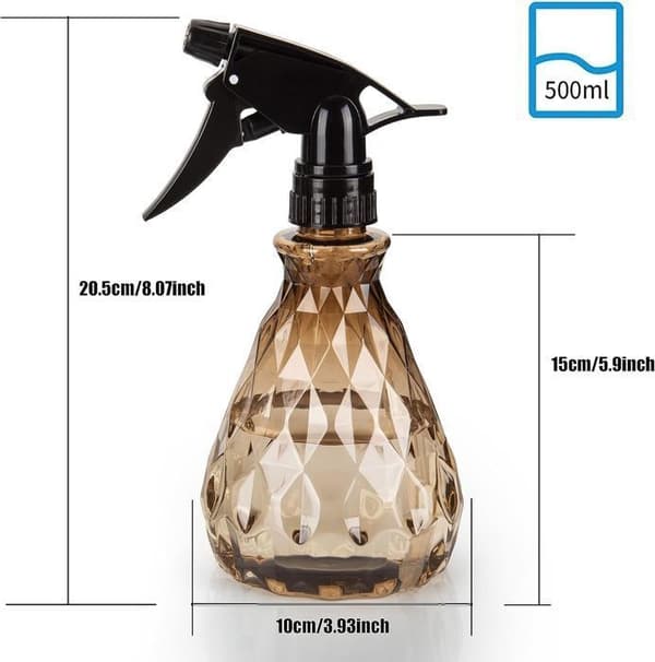 2 delar 500 ml sprayflaskor tomma påfyllningsbara, tomma plastvattenflaskor, sprayflaska, sprayflaska