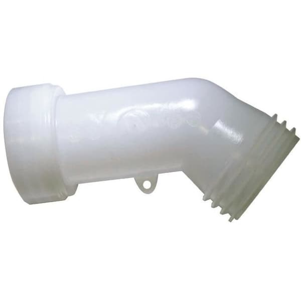 Skålförlängning 1000L armbåge D: 60mm - vit