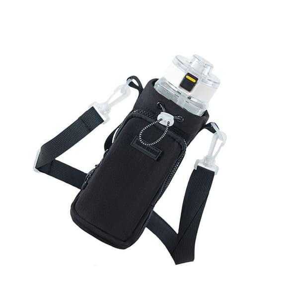 INF Vannflaskepose, svart - Nylon vannflaskepose Model 1
