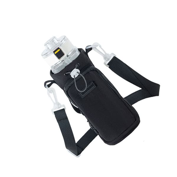 INF Vannflaskepose, svart - Nylon vannflaskepose Model 1
