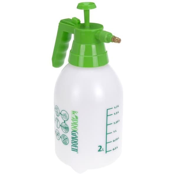 Sprayflaska - Högtryck - 2L - Trädgårdsbevattning - Vit - Plast