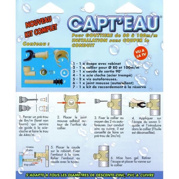 EDA Kit samlare Capt'Eau premium universell - Grå