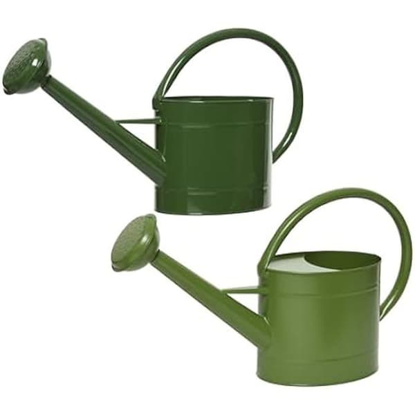Vattenkanna - DECORIS - 5 l - Grön metall - Handdusch - Klassisk design