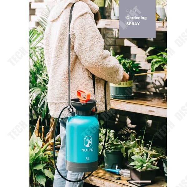 TD® 5L tryckspruta med stor kapacitet Pneumatiskt trädgårdsredskap Sprayflaska Behandla och skydda växter i din trädgård.