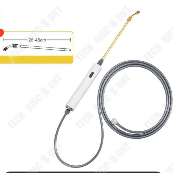 TD® elektrisk vattenpistol Bärbar, uppladdningsbar mångsidig bevattningspistol med förlängningsstång och 3 m slang