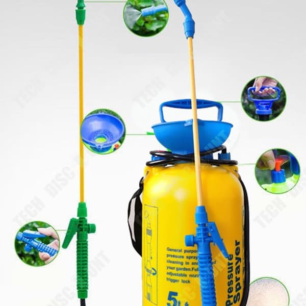TD® Tryckspruta 5L Trädgårdsredskap Sprayflaska Behandla och skydda växter i din trädgård.