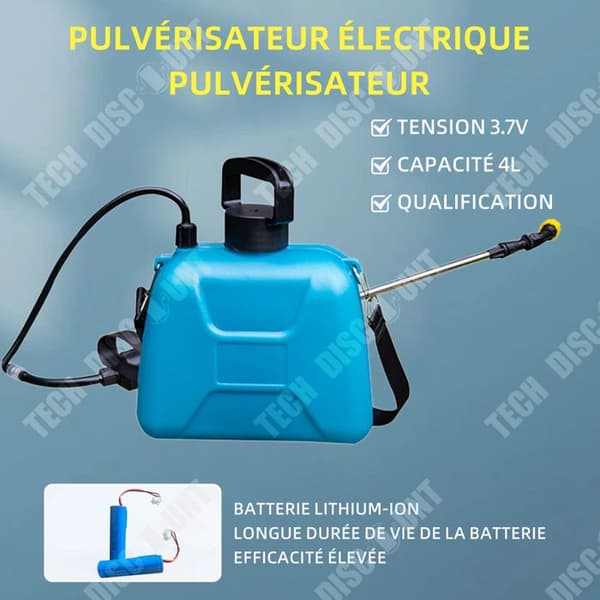 TD Elektrisk spruta 4L 2200mAh Ryggsäck spruta Batteri spruta Elektrisk spruta för trädgårdsväxter