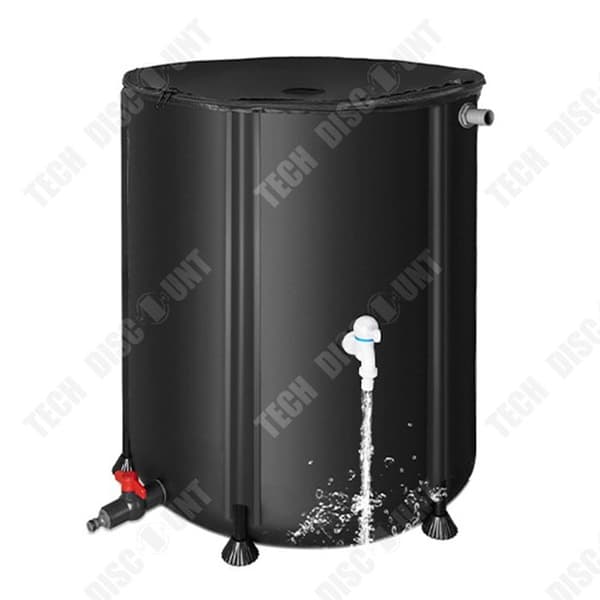 200L PVC Bärbar multifunktionell vattenuppsamlartank Typ Vikbar regnvattenbehållare för innergård