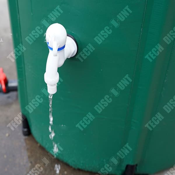 Regnvatteninsamling Förvaringsfat för utomhusträdgård Multifunktionell hopfällbar hink i PVC Regnvatteninsamling 750L