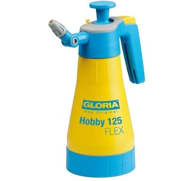 GLORIA Hobby 125 Flex handspruta - Mässingsmunstycke, 360°, 1,25L, 3 stång