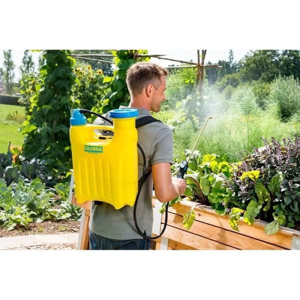 Gloria Hobby 1200 ryggsäcksspruta - Mässingslans och munstycke - 12 L - 4 stänger