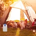 Miniatyrbild 2 av 6: Relaxdays vattentank med kran, skruvlock, campingvattenbehållare, 23 L, Utan BPA, vit