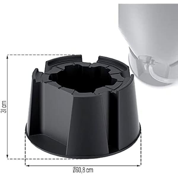 Bas för regntunnor - PROSPERPLAST - BASECAN 2 - 608x608x310 mm - Färg Antracit - Plast