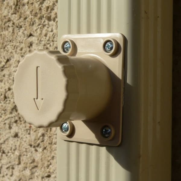 Rektangulär sand regnvattenuppsamlare - lock...