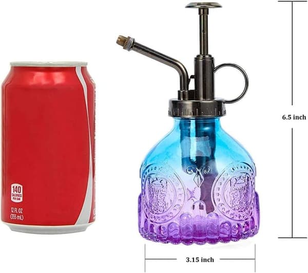 Lollanda lasisuihkepullo 200ml – retro, tiukka, liukastumista estävä – sopii puutarhakasveille ja kukille