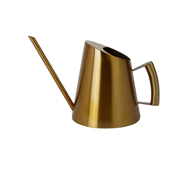 Kastelukannu, 1500 ml kapasiteetti, metallirakenne, kompakti koko,Kulta