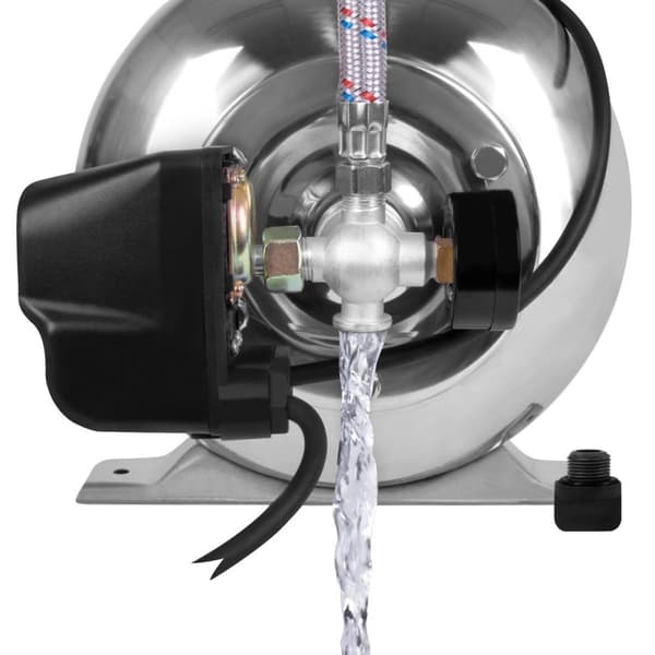 VONROC Husvandværk - Vandpumpe - hydrophore pumpe / Automatisk pumpe | Rustfri stål | sæt med trykafbryder - 800W  | 3300l/h