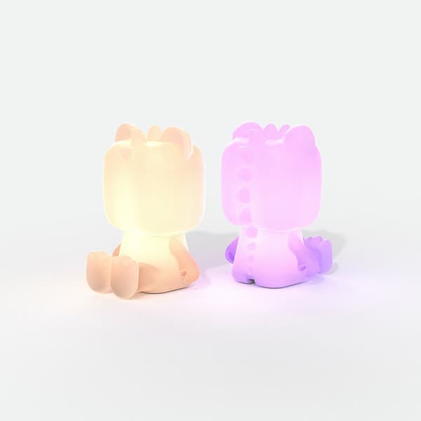 MOB Söt Nattlampa Dino Multicolor