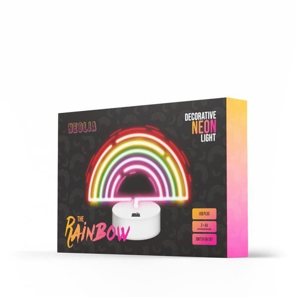 Neolia LED Neon Light RAINBOW På Stativ NNE09 - Flerfärgad