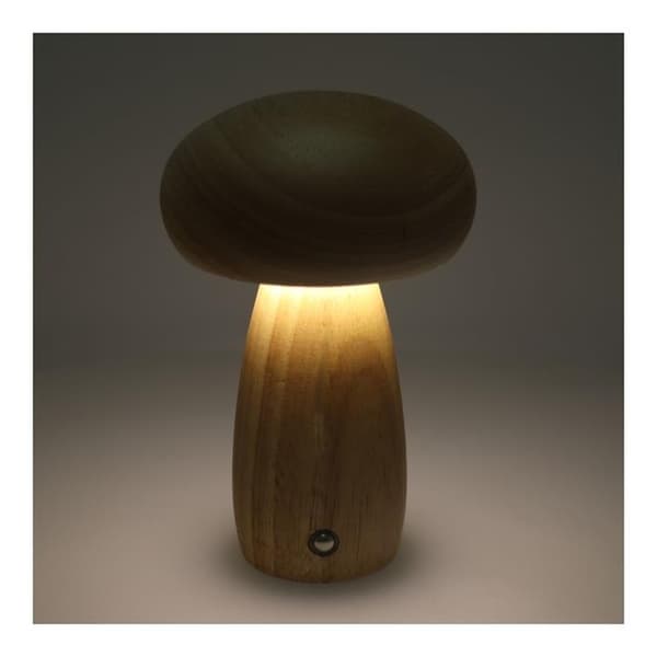 Bordslampa Vid Sängen Mushroom Art Deco MTWTHN - Trä