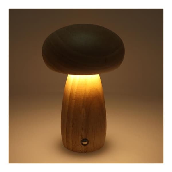 Bordslampa Vid Sängen Mushroom Art Deco MTWTHN - Trä
