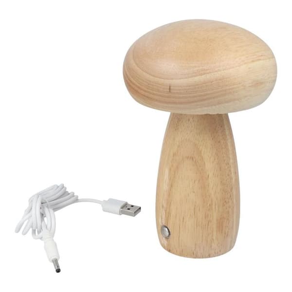 Bordslampa Vid Sängen Mushroom Art Deco MTWTHN - Trä