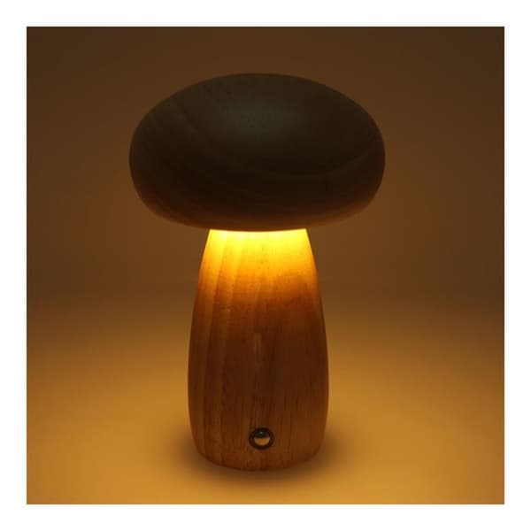 Bordslampa Vid Sängen Mushroom Art Deco MTWTHN - Trä