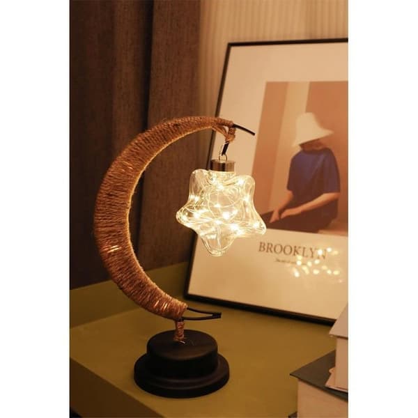 Bordslampa Vid Sängen Twirl Star Art Deco (model 3) EID