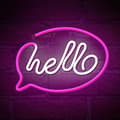 Miniatyrbild 3 av 9: Forever Light LED Neon HELLO Bat FLNE15 + USB - Rosa/Vit