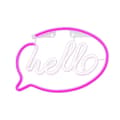 Miniatyrbild 2 av 9: Forever Light LED Neon HELLO Bat FLNE15 + USB - Rosa/Vit