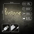 Miniatyrbild 8 av 9: Forever Light LED Neon HOME Bat + USB FLNE21 - VarmVit