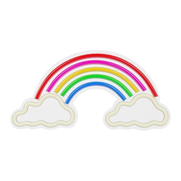 Forever Light LED Neon PLEXI RAINBOW ON CLOUDS - Flerfärgad