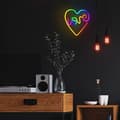 Miniatyrbild 5 av 9: Forever Light LED Neon RGB LOVE IN HEART FLRN02 + RC