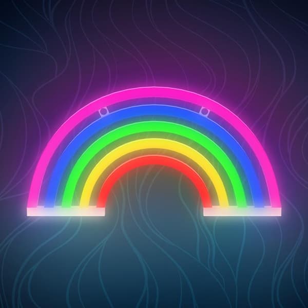 Forever Light LED Neon Light RAINBOW 5 Färger FLNE14X