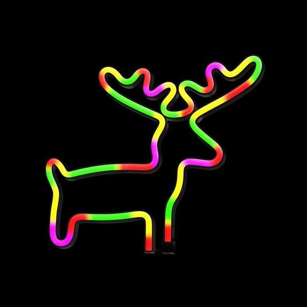 Forever Light LED Neon Light ELK Bat + USB FLNE12 - Flerfärgad