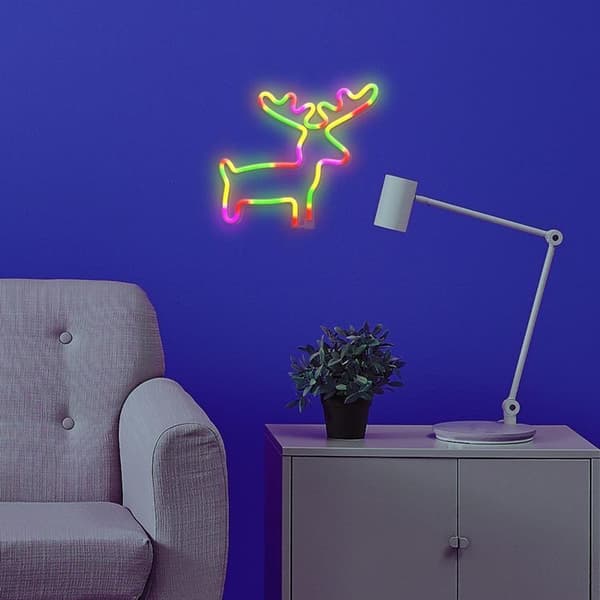 Forever Light LED Neon Light ELK Bat + USB FLNE12 - Flerfärgad