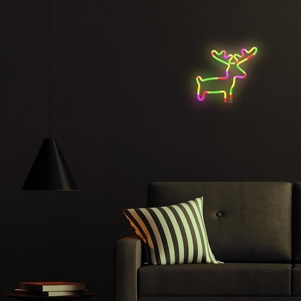 Forever Light LED Neon Light ELK Bat + USB FLNE12 - Flerfärgad