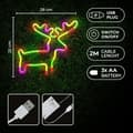 Miniatyrbild 8 av 9: Forever Light LED Neon Light ELK Bat + USB FLNE12 - Flerfärgad