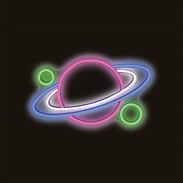 Forever Light LED Neon PLEXI PLANET FPNE05X - Flerfärgad