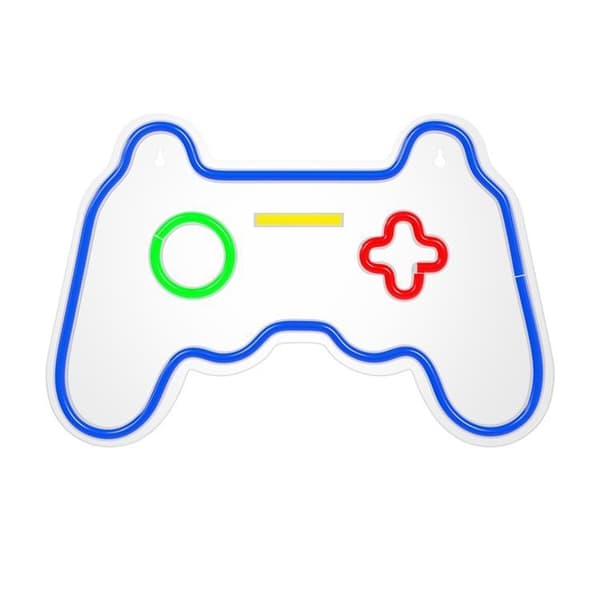 Forever Light LED Neon GAMEPAD Bat FPNE03X + USB - Flerfärgad