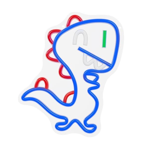 Forever Light LED Neon PLEXI JURASSIC BABY DINO FLNJ01 - Blå