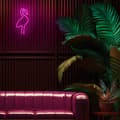 Miniatyrbild 5 av 8: Forever Light LED Neon Light Flamingo Bat + USB FLNE18 - Rosa