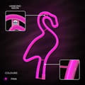 Miniatyrbild 6 av 8: Forever Light LED Neon Light Flamingo Bat + USB FLNE18 - Rosa