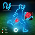 Miniatyrbild 10 av 11: Forever Light Neon LED PLEXI FOTBOLLARE FPNE31 - Flerfärgad