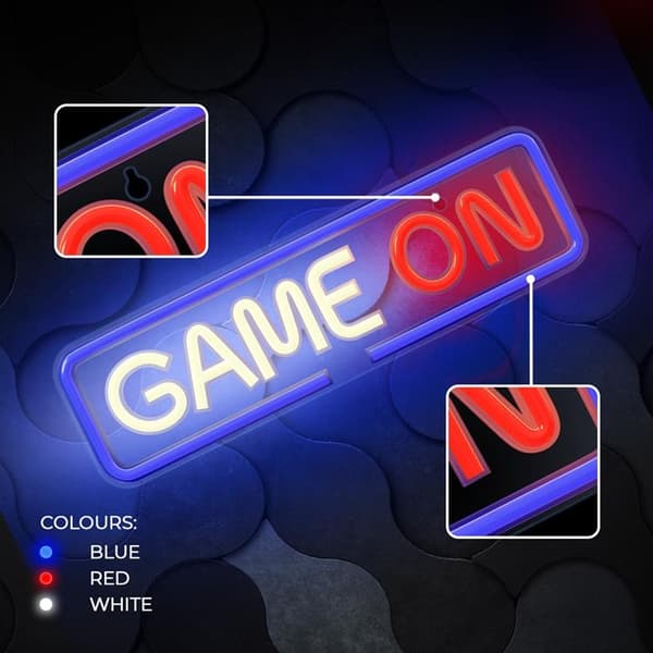 Forever Light Neon LED PLEXI GAME ON FPNE23 - Flerfärgad
