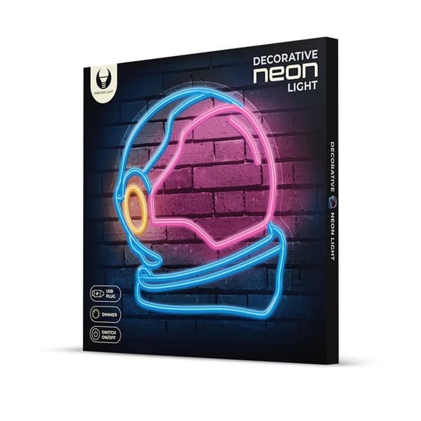 Forever Light Neon LED PLEXI ASTRONAUT FPNE22 - Flerfärgad