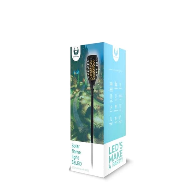 Forever Light Solar Lampa LED Flame Light 600mAh Ni-Mh IP65 33LED