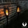 Miniatyrbild 2 av 4: Forever Light Solar Lampa LED Flame Light 600mAh Ni-Mh IP65 33LED