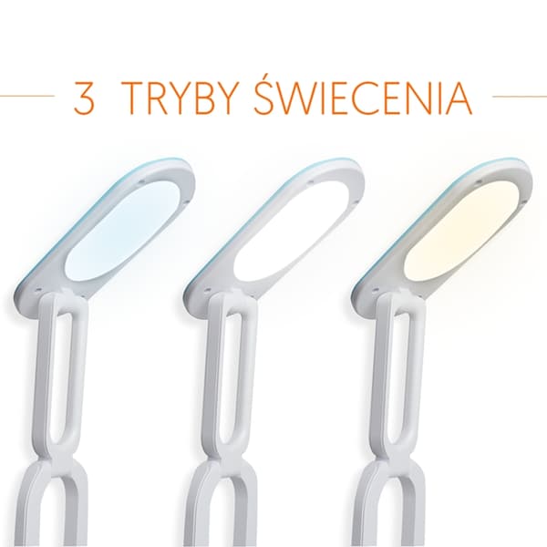 LTC LED Skrivbordslampa Hopfällbar 10W - Blå